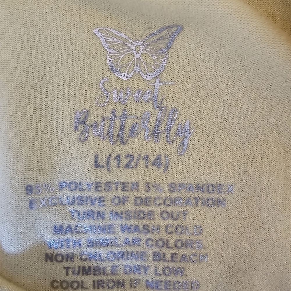 6/$20 Sweet Butterfly Matching Set Daisies Size 12/14 - Picture 7 of 8